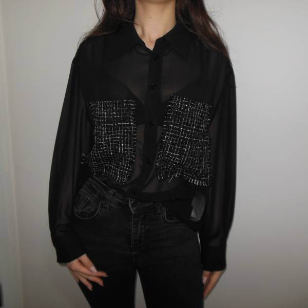 Transparan Detay Gömlek